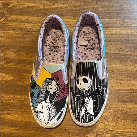 Disney Shoes - Disney Women's Multicolor Slip-On Sneakers The Nightmare before Christmas shoes